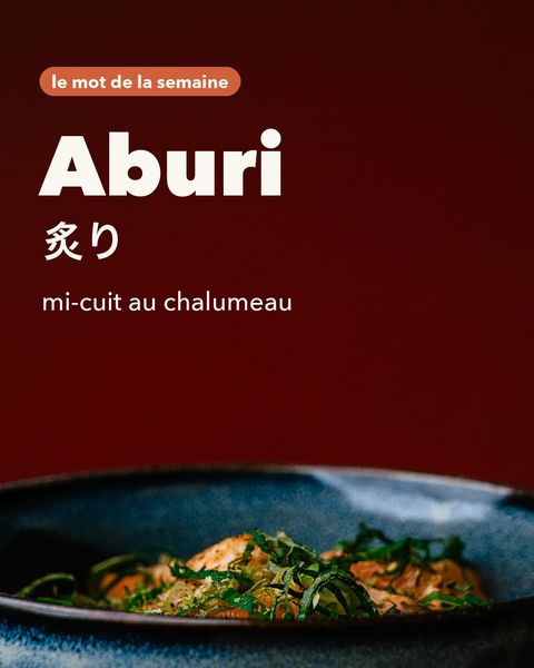 Le mot de la semaine : aburi, sur l'Instagram de Boll